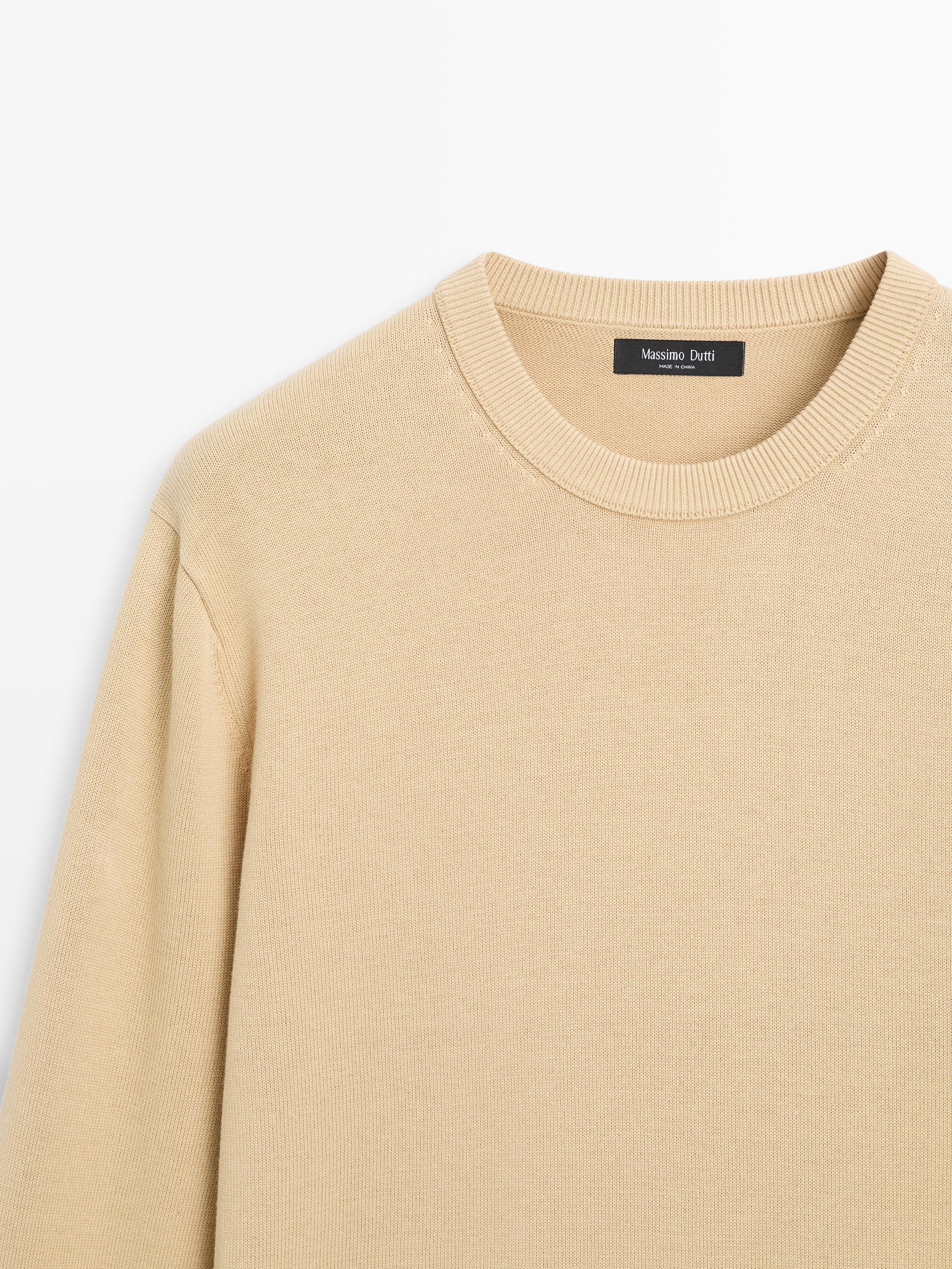 Pull maille en coton